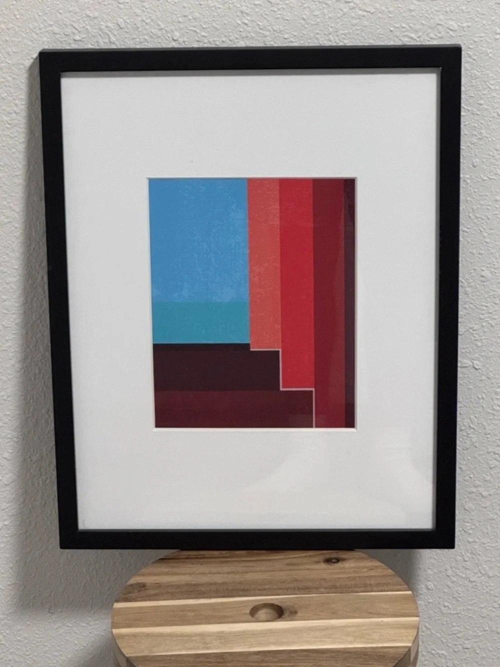 Project 62 Modern Black Gallery Wood Frame 15x19 w/ Geometric Giclee Art